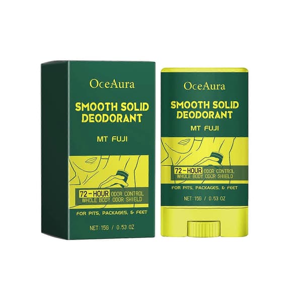 Glatt fast deodorant, kroppsdeodorant for underarm, forfriskende deodorantstift