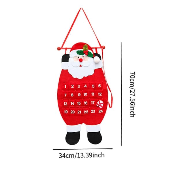 Jule-adventskalender julegave nedtælling til jul juledekoration