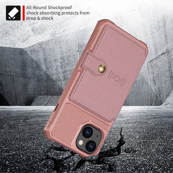 Lompakkokortti nahkakotelo iPhone 13:lle