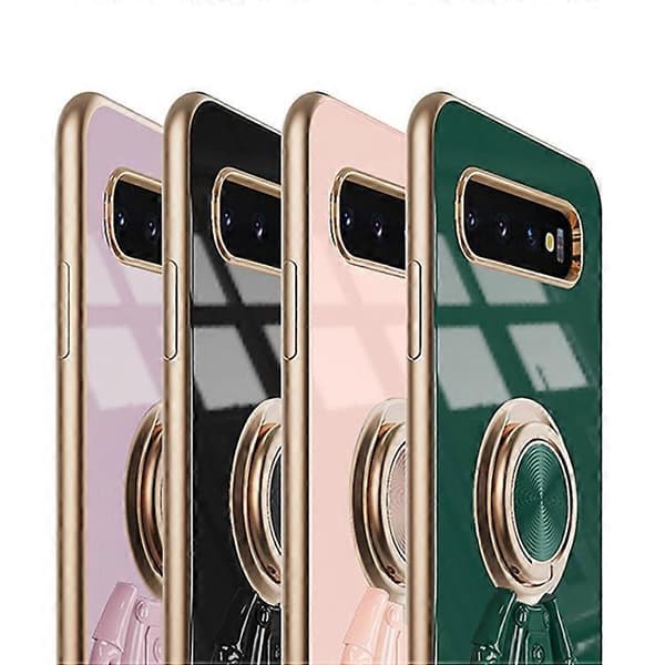 Til Samsung Galaxy S10 6D Plating Astronaut Ring Støtteben Telefondeksel