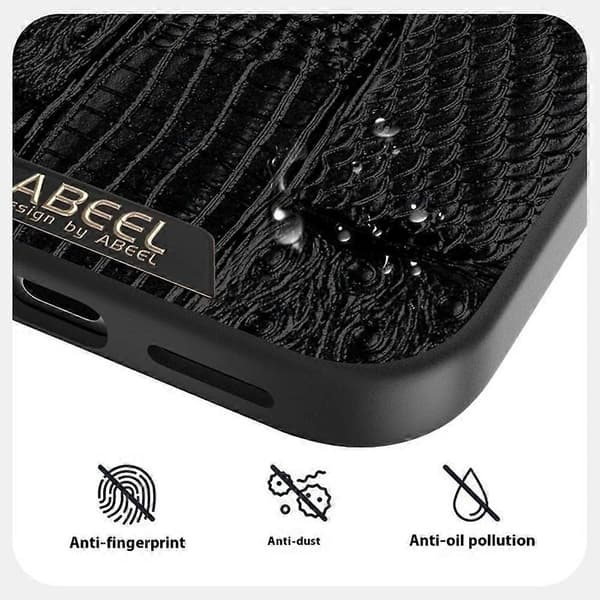 ABEEL For iPhone 17 Air-deksel kompatibel med MagSafe Beast Texture Micro-Embossing bakdeksel