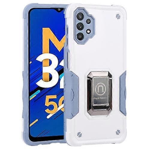 För Samsung Galaxy M32 5G Ringhållare Halkfritt Pansarskal