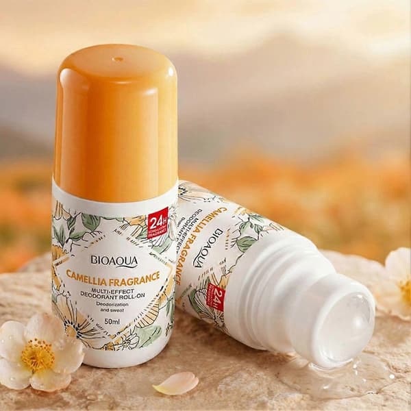 BIOAOUA Deodorant Roll-On - Langvarig 24H Lugteliminering & Ingen Klæbrige Rester