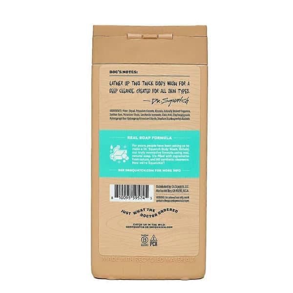 Dr. Squatch Herrars Icke-exfolierande Kroppstvätt - Coconut Castaway - 414 ml