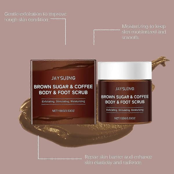 Kaffe Body Scrub til Glat Fugtet Hud