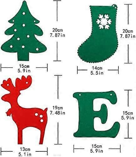 6-pakning God jul-vimpler - Stoffflagg