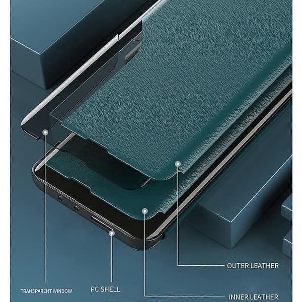 Til Samsung Galaxy Note20 Attraction Flip Holder Læder Telefonetui