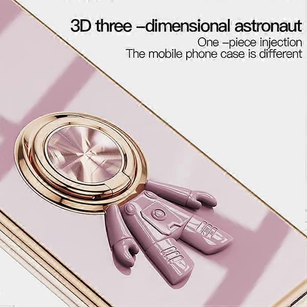 För Samsung Galaxy A53 5G 6D Plätering Astronaut Ring Kickstand Phone Case