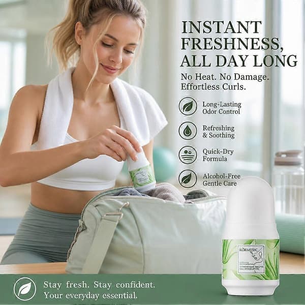 KORMESIC Rolling Ball Aroma Lotion - Luktskydd Uppfriskande Doft Resestorlek