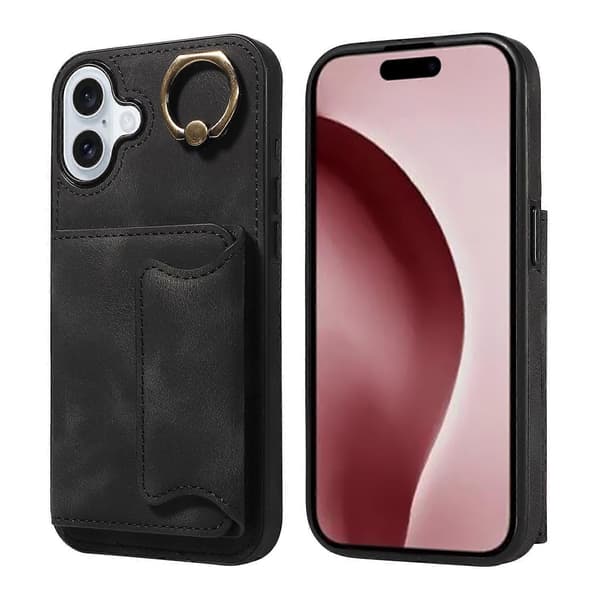 Ihon tuntuinen korttilaukkukotelo iPhone 16 Plus -puhelimelle