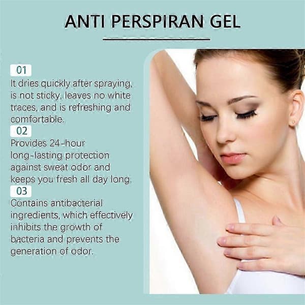 Antiperspirant Gel, Mod Hyperhidrose, Antiperspirant Til Kvinder Mænd, Sved