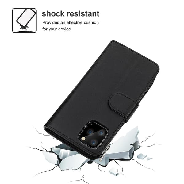 Iphone 11 -kotelolompakko kaulanauhalla ja korttipidikkeellä, PU-nahkaa