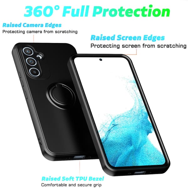Til Samsung Galaxy S25 silikondeksel med stroppringstativ telefondeksel