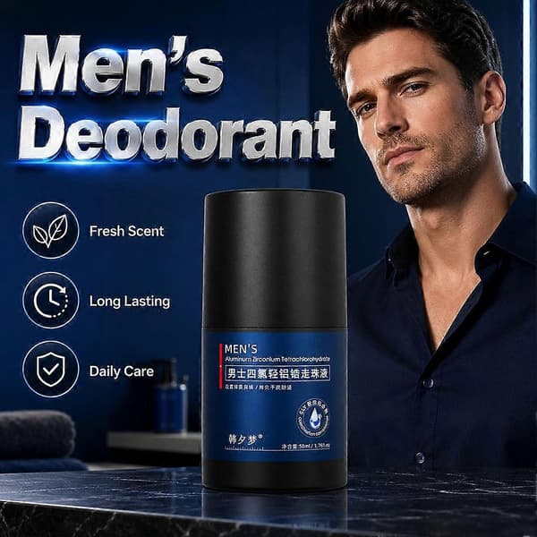 Roll-on deodorant för män - Snabbtorkande & Köln-doft (50g)