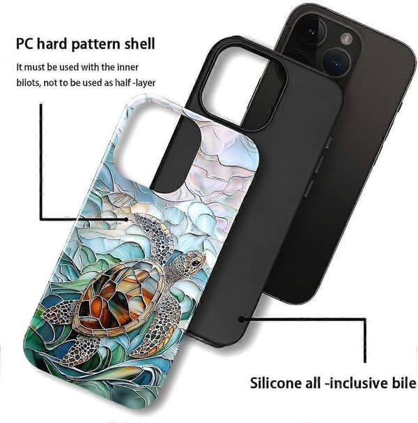 Kompatibel med iPhone 16 Pro Max, ridsefast blankt cover