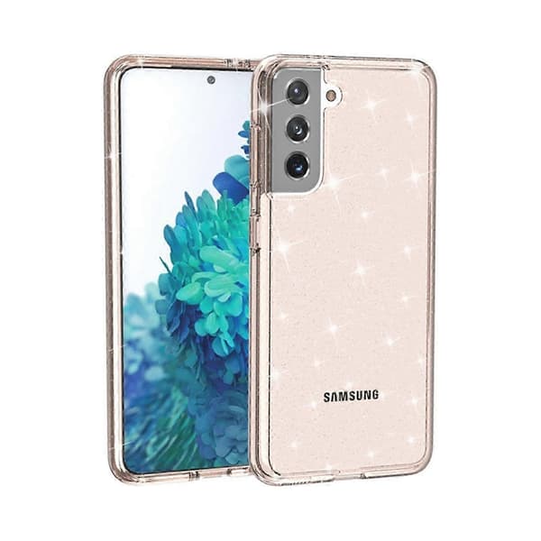 til Samsung Galaxy S24 Ultra 5G, Glitrende Klart Robust Telefondeksel for Kvinner