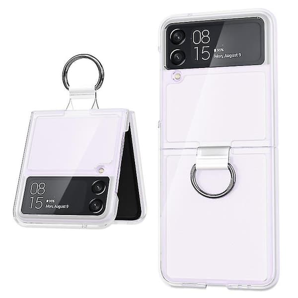 För Samsung Galaxy Z Flip4 5g Pc Pvc Ring Phone Case