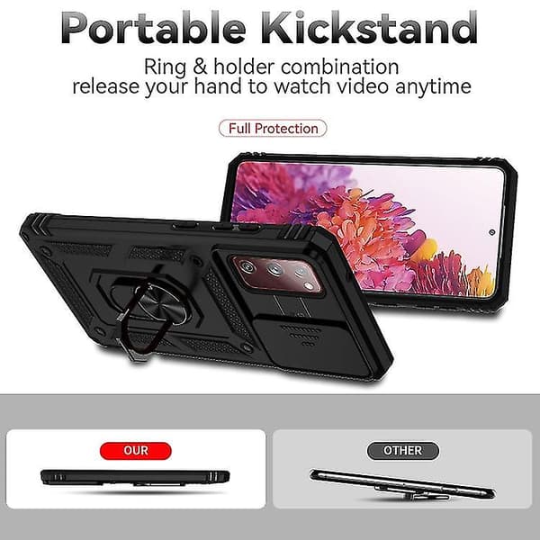 För Samsung Galaxy S21 + 5g glidande Camshield Holder Phone Case