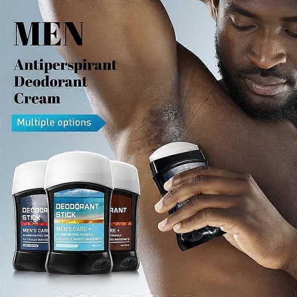 Antiperspirant Deodorantstick för män 48 timmars svett- och luktskydd Doft av bärnsten och sandelträ