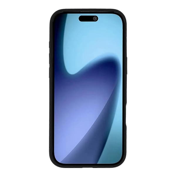 Til iPhone 17 Air Cover Ringholder Støtteben PC+TPU Telefoncover - Sort