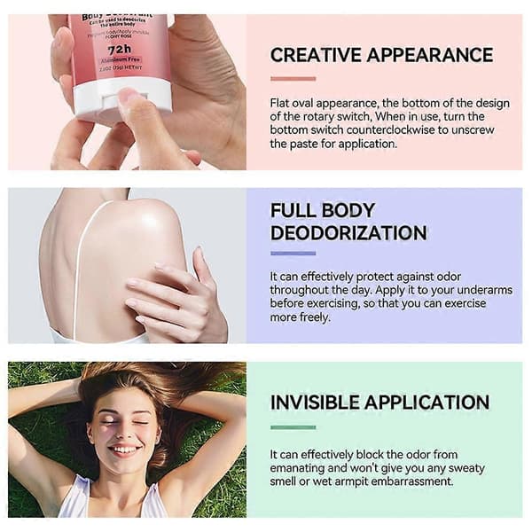 Blomsteragtig Kropsdeodorantcreme - Lavendel & Rose, 75g, Langvarig