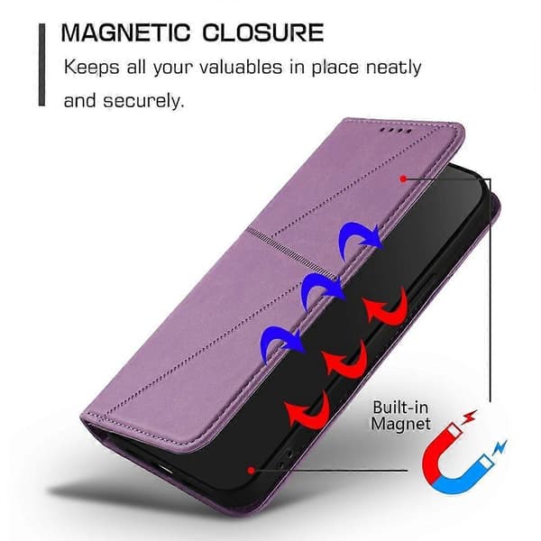 Sharp Aquos Sense 3 Lær Telefonveske (For Sharp Aquos Sense 3)