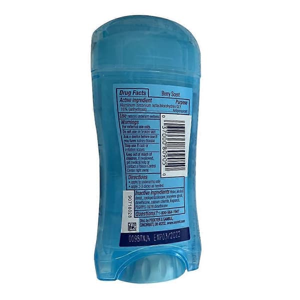 Klar Gel Antiperspirant Deodorant, 48 timmars svett- och luktskydd, Bärdoft, 74 g