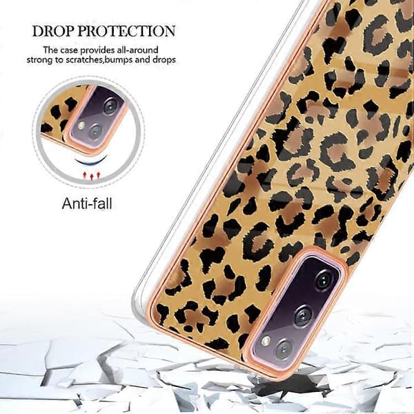 För Samsung Galaxy S20 FE Galvanisering Marmor Dual-side IMD Phone Case