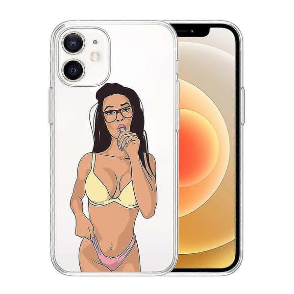 Sexy skjønnhetsmønster TPU mykt deksel til iPhone 13 Pro