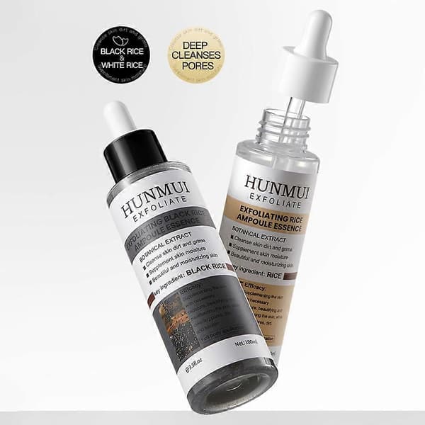 100 ml PEEL SHOT GLOW EXFOLIANT RISAMPULE (HVIT RIS/SVART RIS) (Svart)