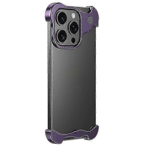 Til iPhone 13 Pro Max Bumper Case Kantløst Fire Hjørner Cover med Aromaterapi Tablet - Lilla