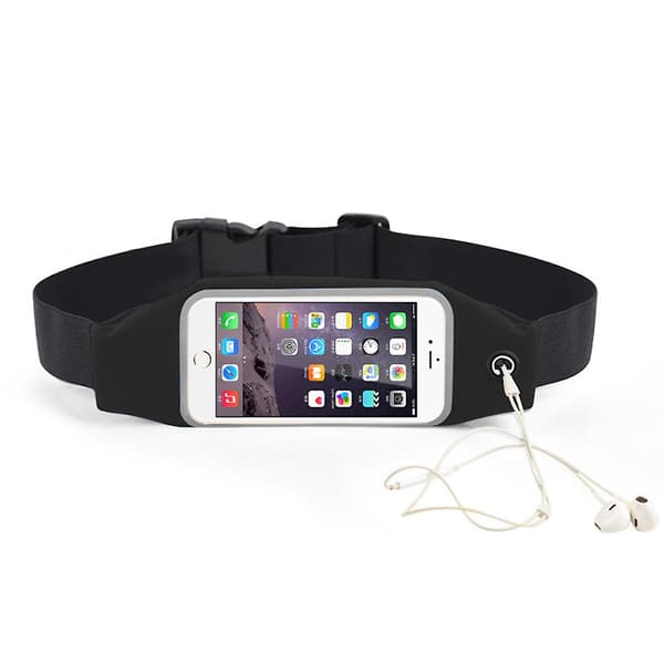 Vattentät midjeväska, dubbla fickor med pekfönster för iPhone 14, iPhone 13 Mini/iPhone 13/iPhone 13 Pro, iPhone 12/12 Pro, iPhone 11 Pro Max/X/XR,