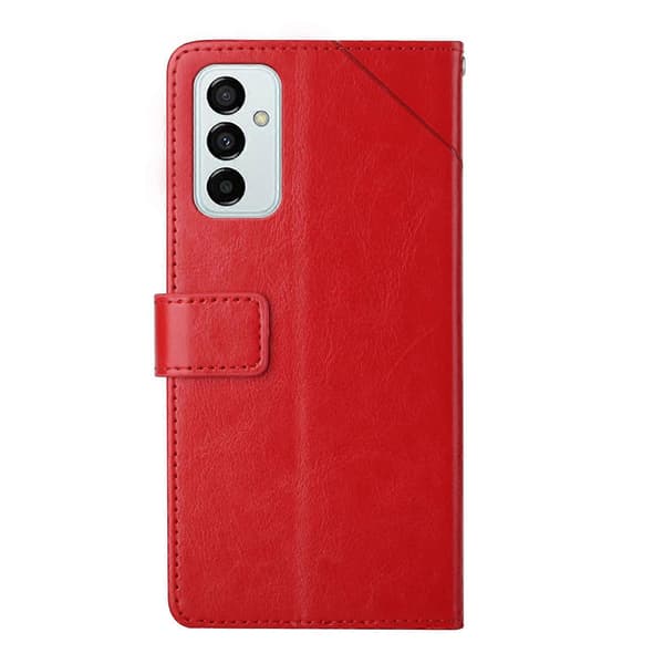 För Samsung Galaxy M23 Y Stitching Horizontal Flip Läder Phone Case