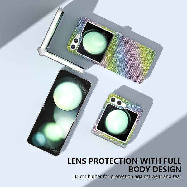 Frosted Frame Diamond Phone Case för Samsung Galaxy Z Fold6