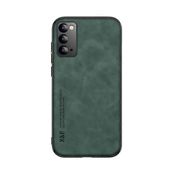 För Samsung Galaxy Note20 Skin Feel Magnetic Leather Back Phone Case