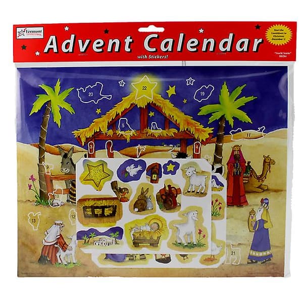 Starlit Stable klistremerke-adventskalender