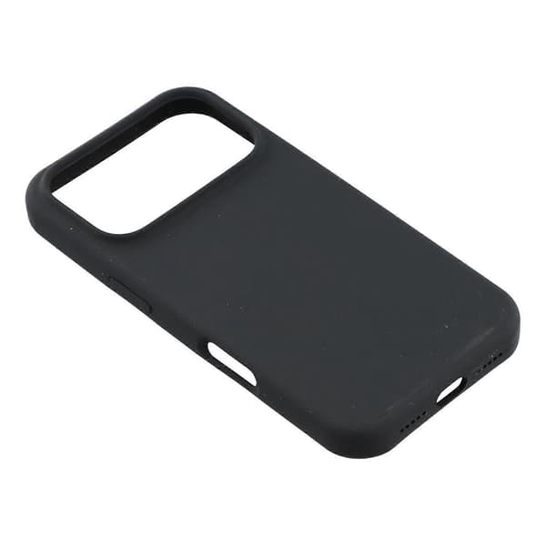 För iPhone 17 Pro Mobilskal Solid Silikon Stötsäkert Mobilskal (Svart, Svart)