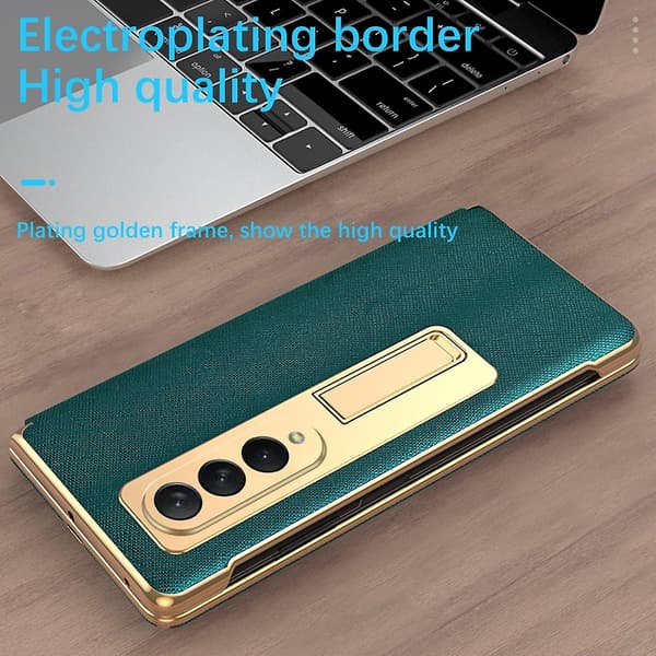 Cross Texture Hinge -puhelinkotelo Samsung Galaxy Z Fold4:lle