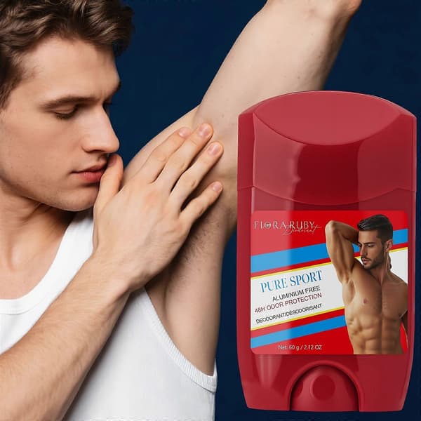 Aluminiumfri Deodorantkräm för Män, Långvarigt Svett- och Luktskydd, Fräsch Doft