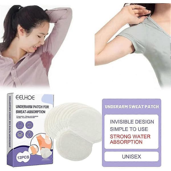 36x Engångs svettkuddar Plåster Antiperspirant Underarmskydd Ark