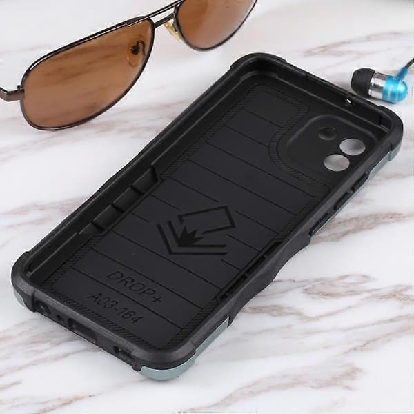For Samsung Galaxy A03 164mm EU Version Ring Holder Non-slip Armor Phone Case