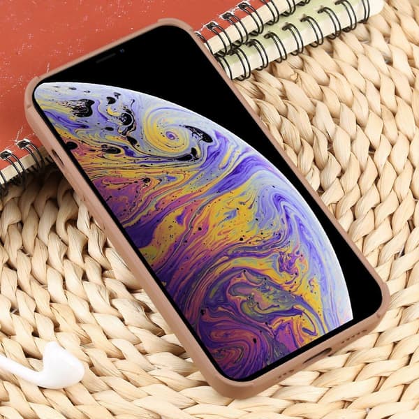 For iPhone XS Max Silikondeksel med vevd tekstur