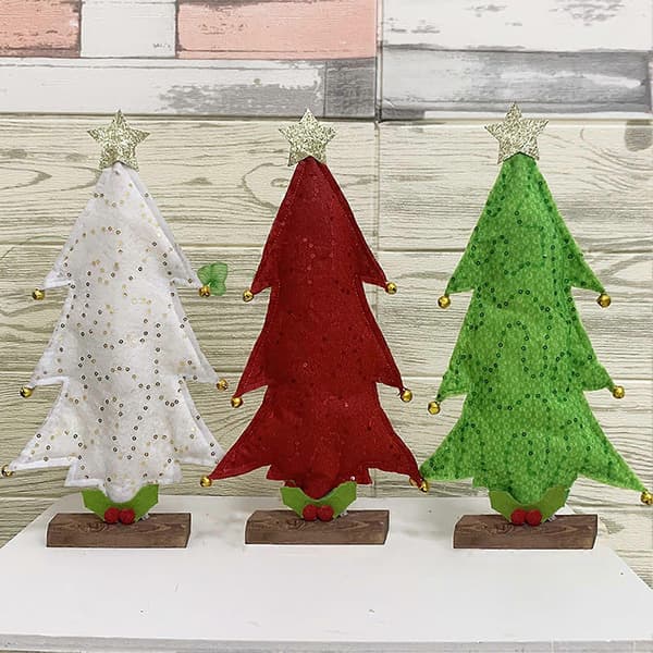 Lysende minijuletre borddekorasjon form nattlys festdekor gave