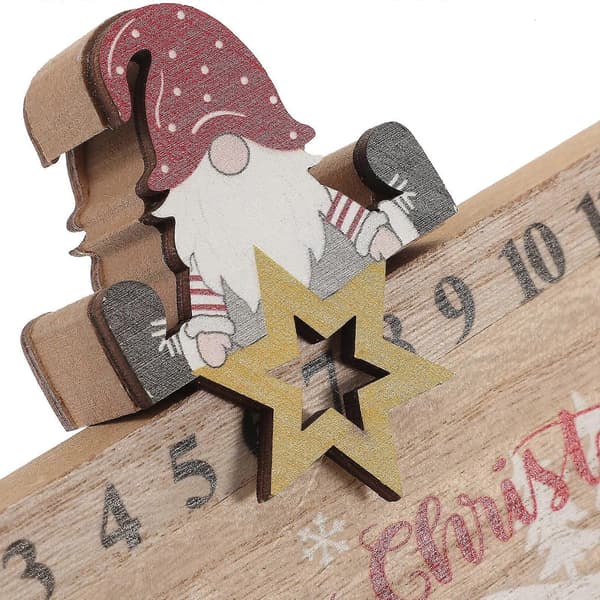 Julebordskalender Julenisse-pynt for 1 stk. tredekorasjon