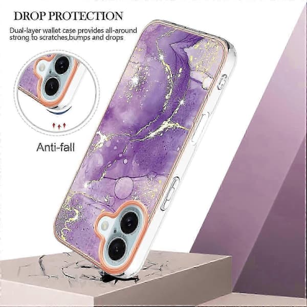 Marmor TPU-fodral för iPhone 16