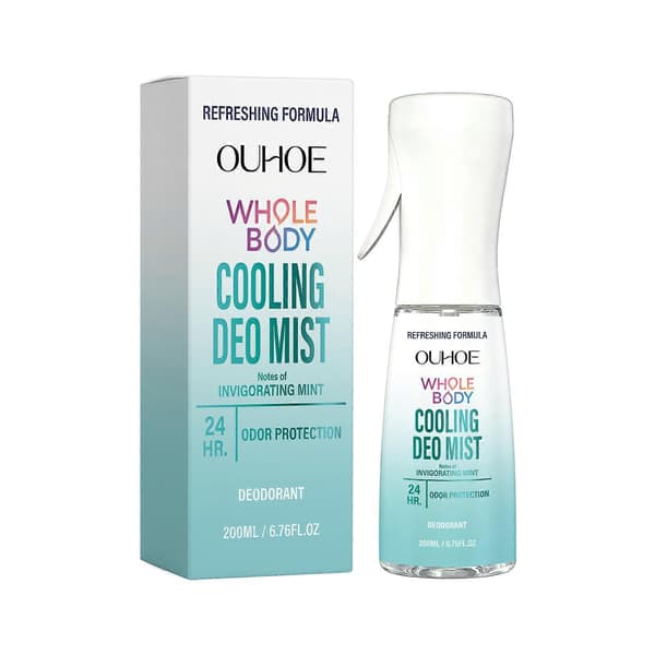 Helkroppskylande Deodorantmist, 200 ml Uppfriskande 24-timmars Luktskyddsspray