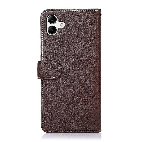 For Samsung Galaxy A05 KHAZNEH Litchi Texture Leather RFID Phone Case