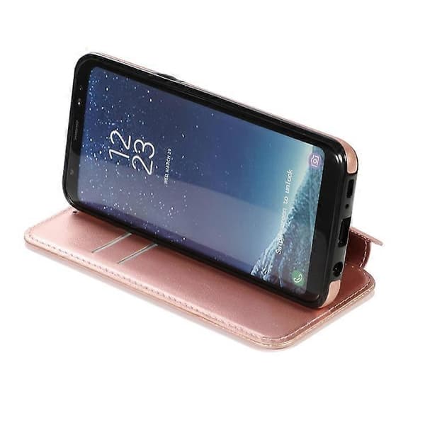 Til Samsung Galaxy S8-kortpladser Flip Læder Telefonetui