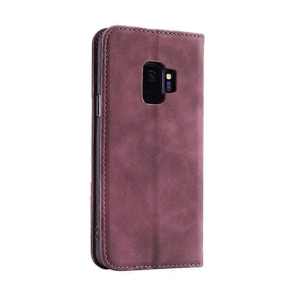 För Samsung Galaxy S9 Splicing Skin Feel Magnetic Leather Phone Case
