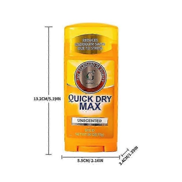 UltraMax, Solid AntiperspirantDeodorant, Parfymefri, Tørr og velduftende, lukt under armene, fjerner kroppslukt